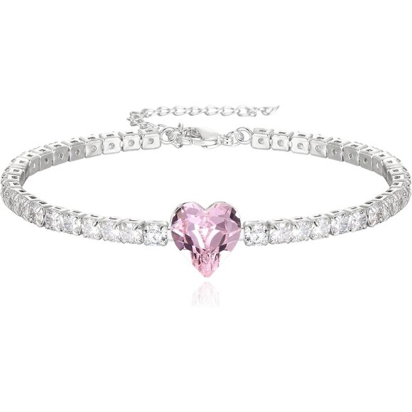 Women's Purple Dainty Trendy Adjustable Tennis Slide Bracelets Jewelry Gift - Picture 1 of 7